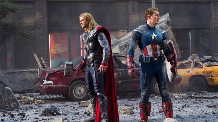 The Avengers – Chris Evans As Captain America And Chris Hemsworth As Thor